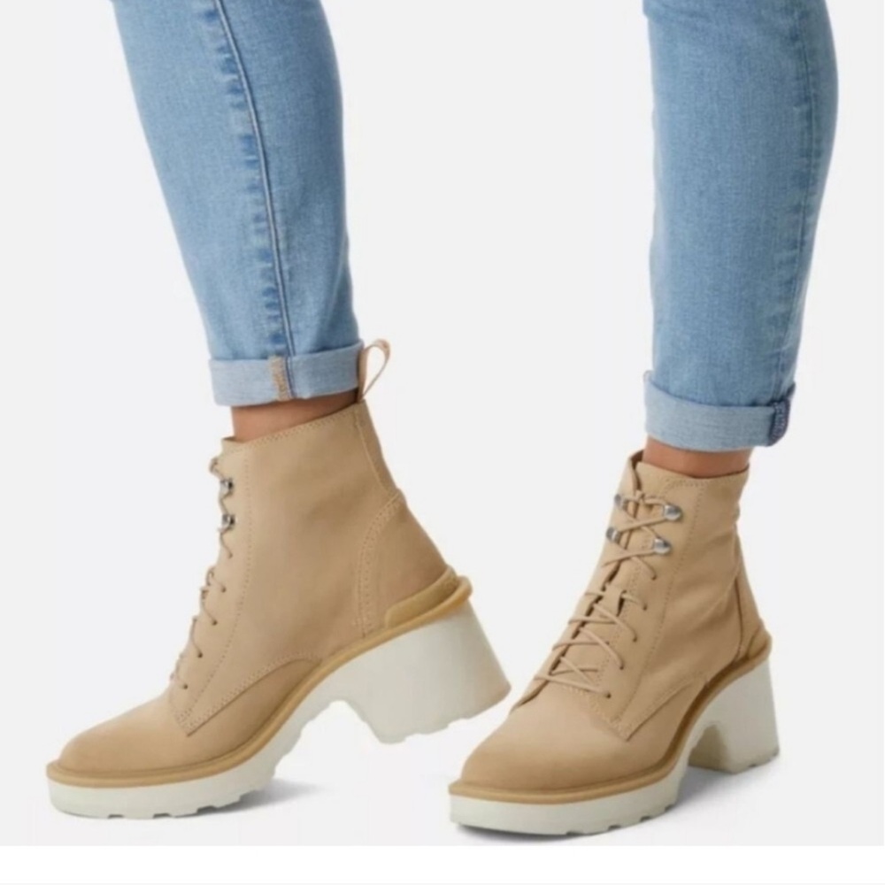 Sorel high-line heel lace boots